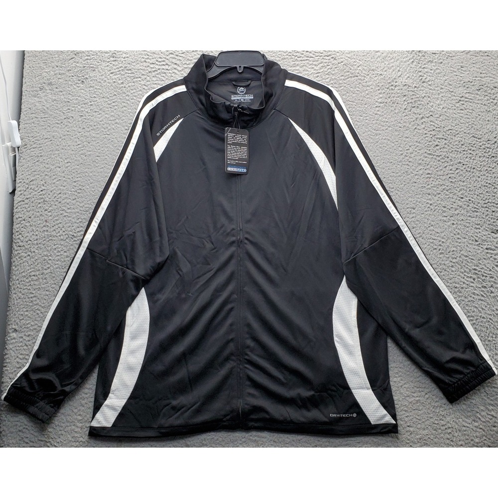 Stormtech Golf Performance Jacket Mens 2XL Black Dry-Tech Lightweight Full Zip